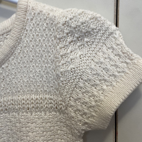 Old Navy Cream Loose Knot Short Sleeved Sweater Dress - Picture 5 of 7